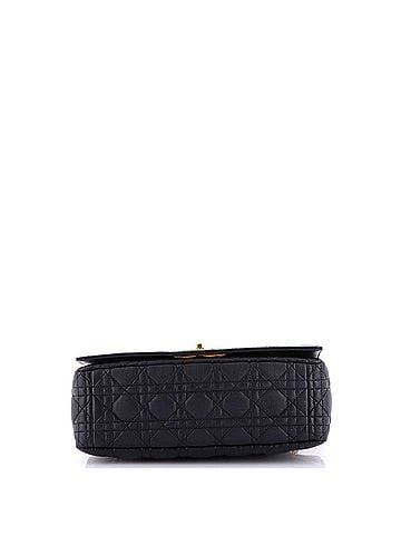 Christian Dior Caro Bag Cannage Quilt Calfskin New Medium (view 2)