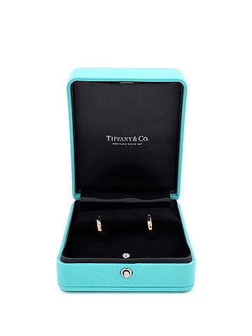 Tiffany & Co. Lock Earrings 18K Rose Gold with Diamonds (view 2)