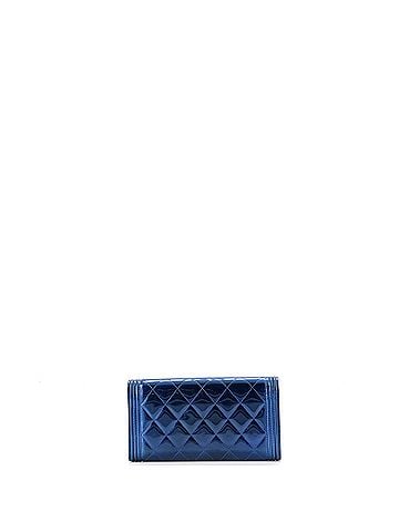 Chanel Boy Flap Wallet Quilted Patent Long (view 2)