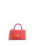 Chanel 100% Leather Red Coco Top Handle Bag Chevron Caviar Mini One size - photo 1