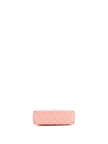 Chanel Kelly Top Handle Shopping Bag Quilted Shiny Aged Calfskin Mini (view 2)