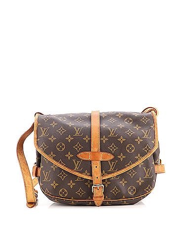 Louis Vuitton Saumur Handbag Monogram Canvas 30 (view 1)