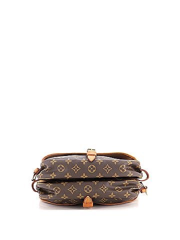 Louis Vuitton Saumur Handbag Monogram Canvas 30 (view 2)