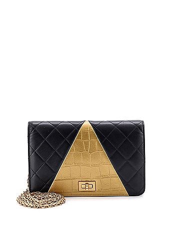 Chanel Reissue 2.55 Wallet on Chain Crocodile Embossed Calfskin and Quilted Lambskin (view 1)
