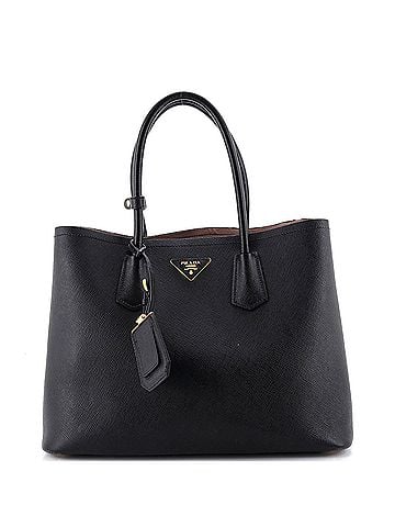 Prada Cuir Double Tote Saffiano Leather Medium (view 1)
