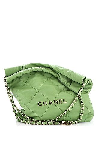 Chanel 22 Chain Hobo Quilted Caviar Small (view 1)