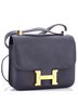 Hermès 100% Leather Blue Constance Bag Evercolor 24 One size - photo 3