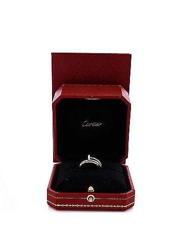 Cartier Juste un Clou Double Ring 18K White Gold and Diamonds Small (view 2)