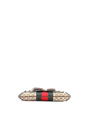 Gucci Horsebit NM Web Chain Clutch GG Canvas Medium (view 2)