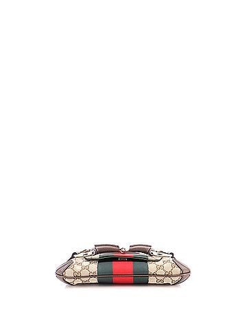 Gucci Horsebit NM Web Chain Clutch GG Canvas Small (view 2)