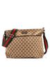 Gucci 100% Canvas Plain Brown Front Pocket Web Messenger GG Canvas Medium One size - photo 1