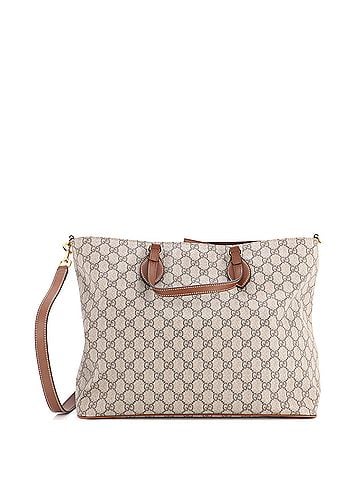 Gucci Convertible Soft Tote GG Coated Canvas with Leather Medium (view 1)