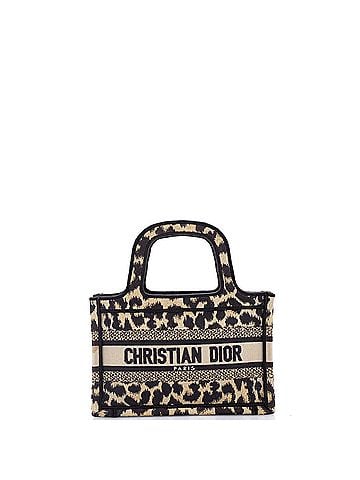Christian Dior Book Tote Mizza Embroidered Canvas Mini (view 1)