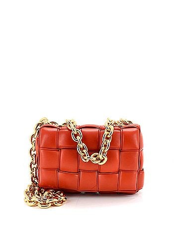 Bottega Veneta Cassette Chain Crossbody Bag Padded Maxi Intrecciato Leather (view 1)