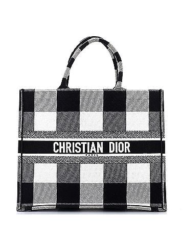 Christian Dior Book Tote Embroidered Canvas Large (view 1)