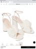 Loeffler Randall Solid White Heels Size 8 - photo 3