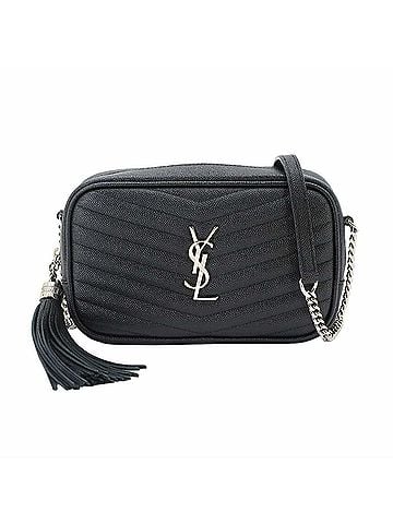 Saint Laurent Saint Laurent Lou Chain Shoulder Handbag, Leather, Black, 612579 (view 1)