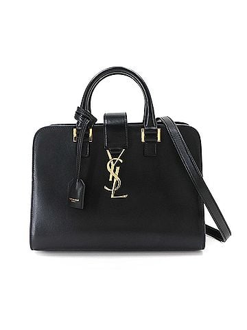 Saint Laurent Saint Laurent Baby Cabas 2-way Hand/Shoulder Handbag, Leather, Black, 568853 (view 1)