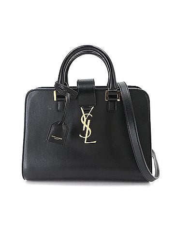 Saint Laurent Saint Laurent Baby Cabas 2-way Hand/Shoulder Handbag, Leather, Black, 472466 (view 1)