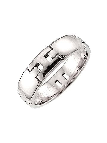 Hermès Hermes Ever Hercules Ring #51 18K WG White Gold 750 (view 1)