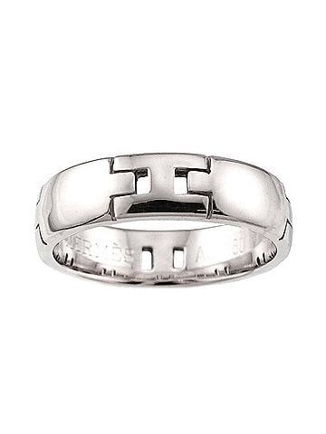 Hermès Hermes Ever Hercules Ring #51 18K WG White Gold 750 (view 2)