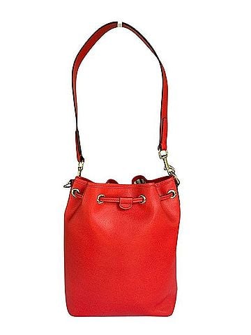 Dooney & Bourke Saffiano Leather Drawstring Bucket Shoulder Bag Leather Shoulder Bag (view 2)