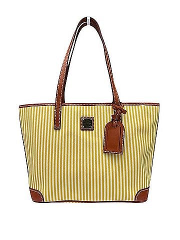 Dooney & Bourke Striped Coated Cotton Shopper Tote Tote (view 1)