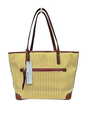 Dooney & Bourke Striped Coated Cotton Shopper Tote Tote (view 2)