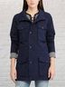 Ralph Lauren 100% Polyester Solid Blue Raincoat Size L - photo 3