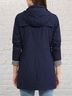 Ralph Lauren 100% Polyester Solid Blue Raincoat Size L - photo 4