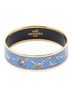 Hermes Leather Goods Blue Enamel Bangle MM One size - photo 2