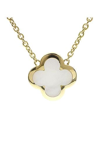 Van Cleef & Arpels Van Cleef &amp; Arpels Pure Alhambra Necklace Yellow Gold (18K) Mother Of Pearl Women,Men Fashion Necklace (Gold) (view 2)