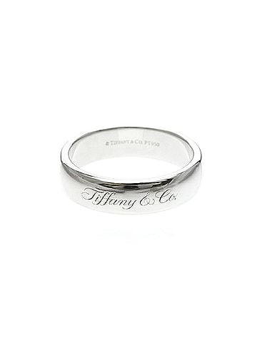 Tiffany & Co. Tiffany Wedding Rings Platinum Fashion No Stone Band Ring Silver (view 1)