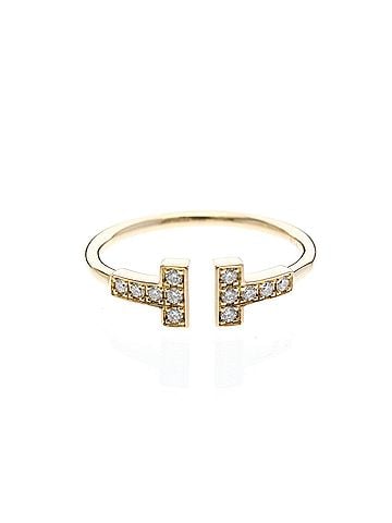 Tiffany & Co. Tiffany T-wire Diamond Ring Pink Gold (18K) Fashion Diamond Band Ring Pink Gold (view 1)