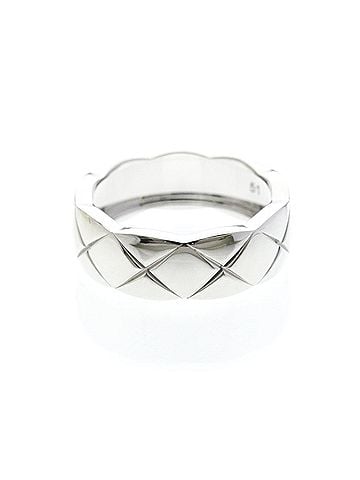 Chanel Chanel Coco Crush Ring Medium Model White Gold (18K) Fashion No Stone Band Ring Silver (view 2)