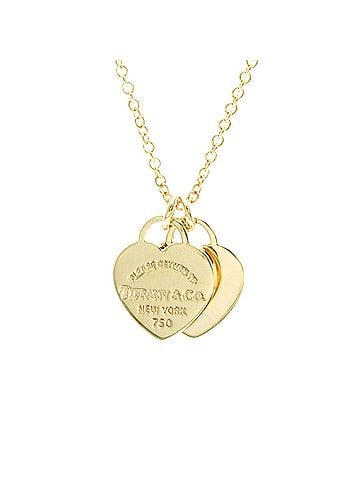 Tiffany & Co. Tiffany Return To Tiffany Double Tag Necklace Yellow Gold (18K) No Stone Men,Women Fashion Necklace (Gold) (view 1)