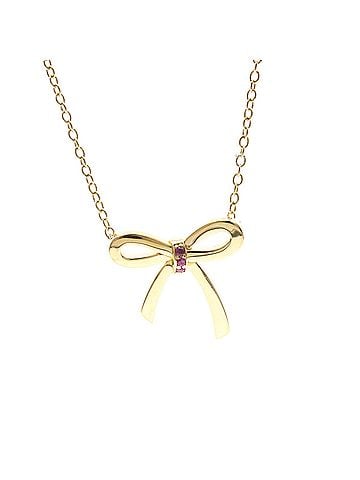 Tiffany & Co. Tiffany Bow Ribbon Ruby Necklace Pink Gold (18K) Ruby Women,Men Fashion Necklace (Pink Gold) (view 1)