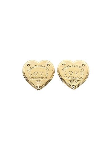 Tiffany & Co. Tiffany Return To Tiffany No Stone Pink Gold (18K) Stud Earrings Pink Gold (view 1)