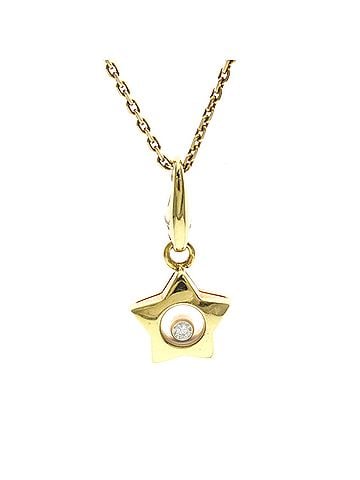Chopard Chopard Happy Diamonds Necklace 802567 Yellow Gold (18K) Diamond Women,Men Fashion Necklace (Gold) (view 1)