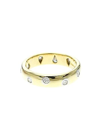 Tiffany & Co. Tiffany Dots Diamond Ring Yellow Gold (18K),Platinum Fashion Diamond Band Ring Gold (view 2)