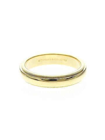 Tiffany & Co. Tiffany Milgrain Ring Yellow Gold (18K) Fashion No Stone Band Ring Gold (view 1)