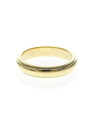 Tiffany & Co. Tiffany Milgrain Ring Yellow Gold (18K) Fashion No Stone Band Ring Gold (view 2)