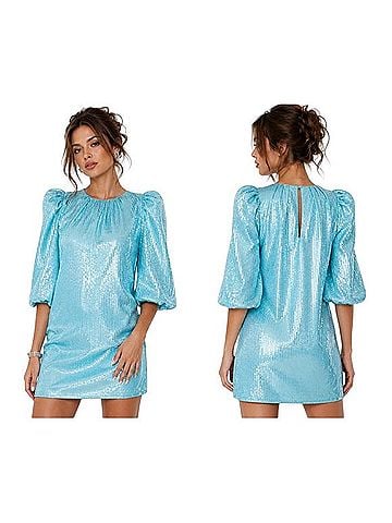 Alice + Olivia Pauletta Sequin Mini Dress Cocktail Dress (view 1)