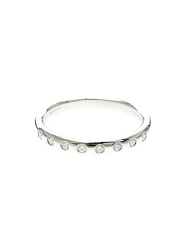 Tiffany & Co. Tiffany Stacking Band Ring With 8 Diamonds Platinum Fashion Diamond Band Ring Silver (view 1)