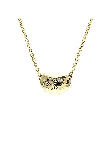 Tiffany & Co. Tiffany Bean Necklace Yellow Gold (18K) No Stone Women,Men Fashion Necklace (Gold) (view 2)
