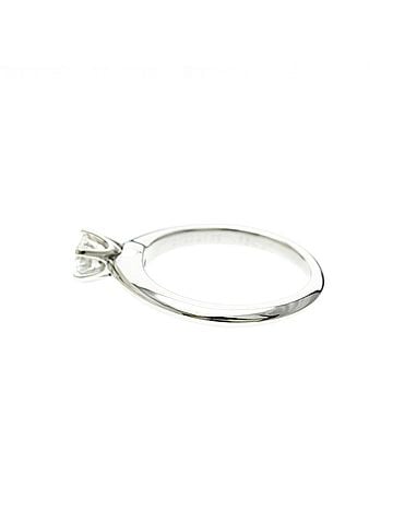 Tiffany & Co. Tiffany Solitaire Diamond Ring Platinum Fashion Diamond Band Ring Carat/0.33 Silver (view 2)