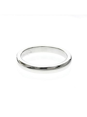 Tiffany & Co. Tiffany Stacking Band Ring 1P Diamond Platinum Fashion Diamond Band Ring Silver (view 2)