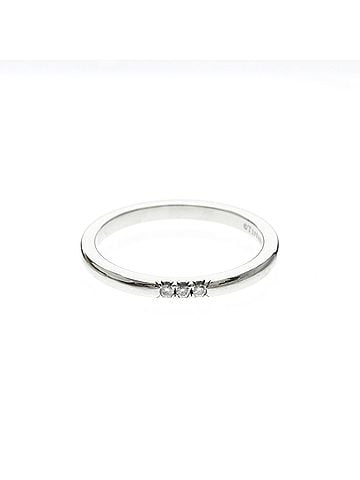 Tiffany & Co. Tiffany Forever Wedding Ring 3P Diamond Platinum Fashion Diamond Band Ring Silver (view 1)