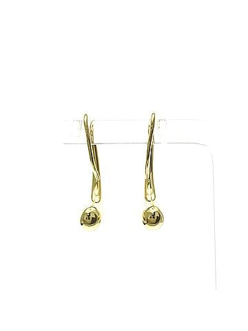 Tiffany & Co. Tiffany Teardrop Earrings No Stone Yellow Gold (18K) Drop Earrings Gold (view 2)
