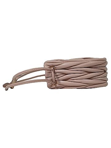 Miu Miu Miu Miu Matelassé Bucket Bag in Pink Leather (view 2)